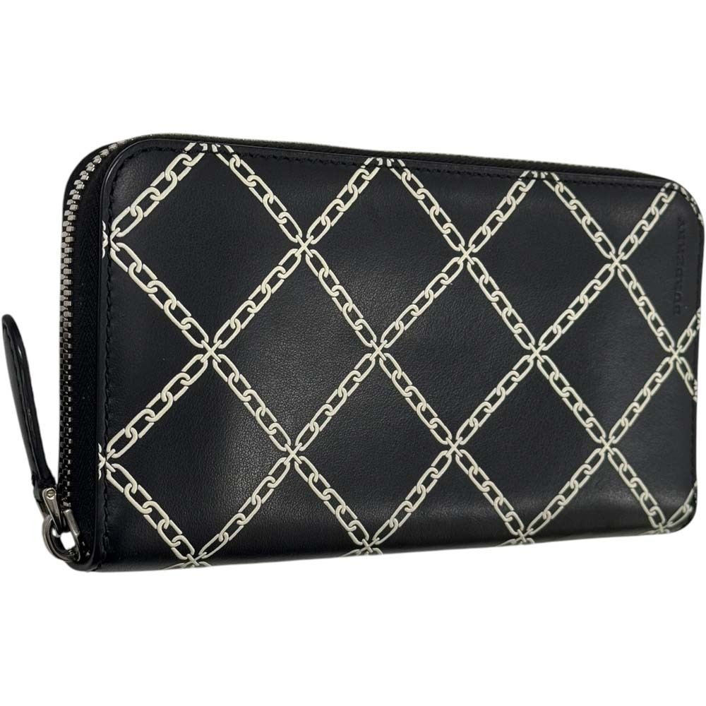 Burberry Link Zip Around Wallet Black